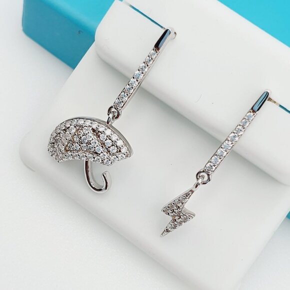 "925 Sterling Silver CZ Beautiful Earrings for Women, 1USPAR4260 - Picture 7 of 11